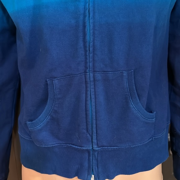 EKCO-RED NEW YORK CITY full frontal zip gradient(colorfade) hoodie raglan sleeve - Picture 5 of 7